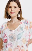 Tee-shirt imprimé coquillages