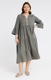 Robe longue jolis boutons