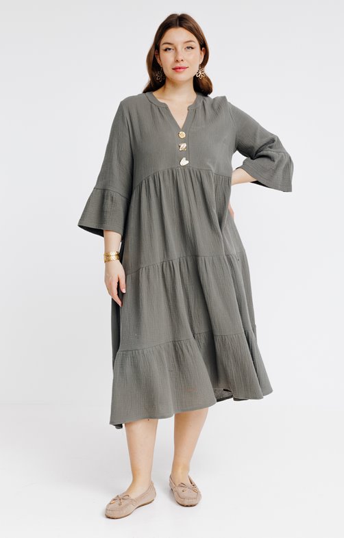 Robe longue jolis boutons