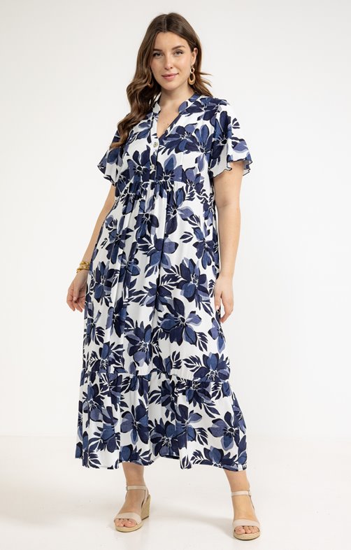 Robe longue imprimée