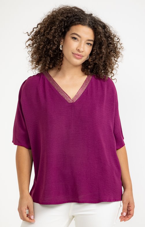 Tee-shirt forme poncho