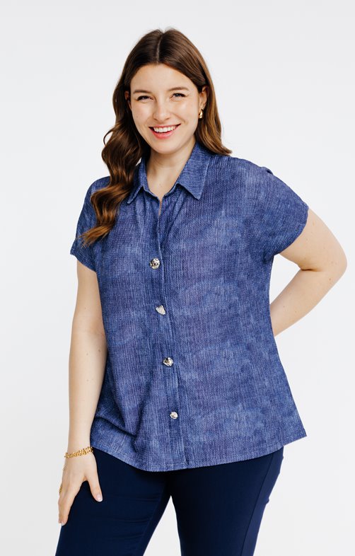 Tee-shirt forme chemise