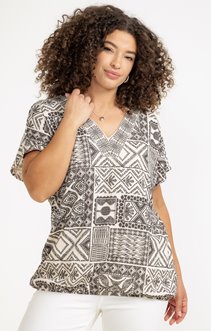 Tee-shirt imprimé bicolore