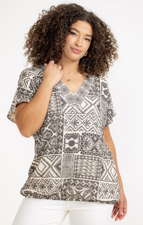 Tee-shirt imprimé bicolore