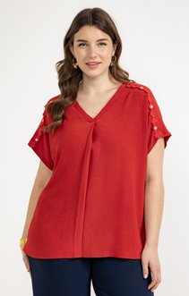 Tee-shirt uni décoré