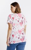 Tee-shirt imprimé coeurs