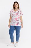 Tee-shirt imprimé coeurs