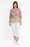 Tunique imprimée en voile de coton