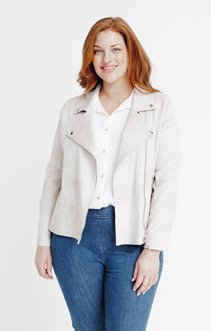 Veste perfecto zippée unie