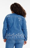 Veste en jean avec broderies