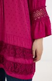 Tunique plumetis avec broderies