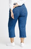 Tregging denim jambe large