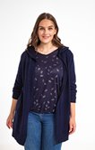 CARDIGAN COL CAPUCHE