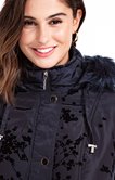 Parka avec détails flockés