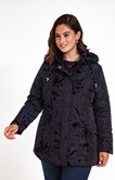 Parka avec détails flockés
