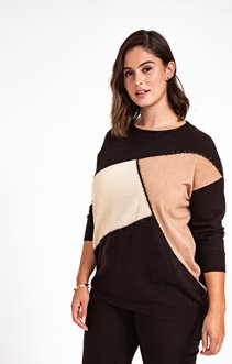 PULL COL ROND AVEC PATCH