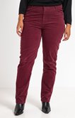 Pantalon droit en velours