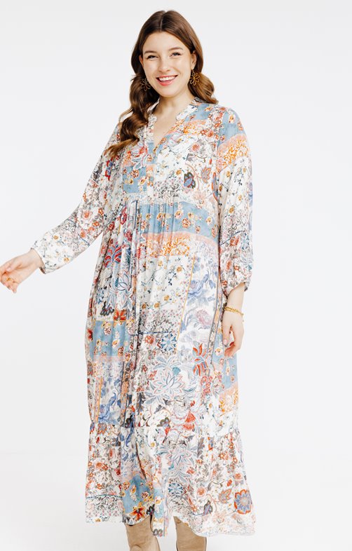 Robe imprimée longue