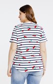 Tee-shirt marinière avec des cerises