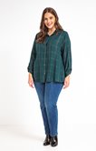 Chemise boutonnée à carreaux