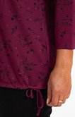Tee-shirt imprimé feuilles avec strass