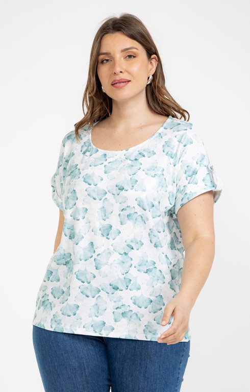 Tee-shirt maille fine imprimé
