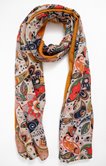 Foulard motifs multicolores
