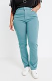 Pantalon droit en satin