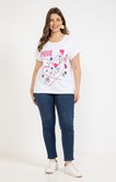 Tee-shirt imprimé placé