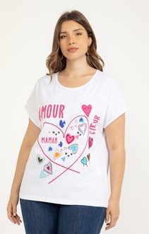 Tee-shirt imprimé placé