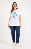 Tee-shirt imprimé placé