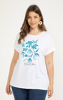 Tee-shirt imprimé placé