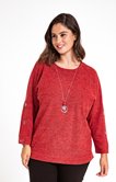 PULL COL ROND UNI AVEC COLLIER