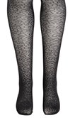 Collant jacquard léopard