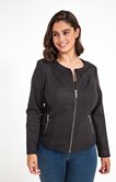 VESTE COURTE COL ROND ET ZIP