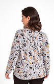 Pull léger imprimé avec strass et liens