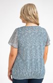 Tee-shirt imprimé avec lurex et pampille