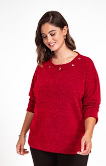 PULL COL ROND AVEC OEILLETS