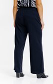 Pantalon large marine
