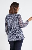 Tee-shirt imprimé losange avec boutons 