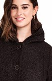 MANTEAU À CAPUCHE POCHES ZIPPÉES