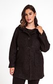 MANTEAU À CAPUCHE POCHES ZIPPÉES