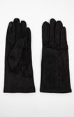 Gants noir suédine avec strass
