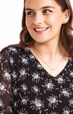 CHEMISIER PLISSÉ IMPRIMÉ FLEURS