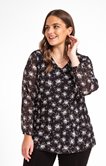 CHEMISIER PLISSÉ IMPRIMÉ FLEURS