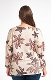 Pull léger avec feuilles et boutons 