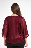 Poncho fête doublé voile avec collier 