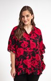 CHEMISE STYLE PONCHO IMPRIME FLEURS