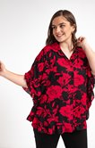 CHEMISE STYLE PONCHO IMPRIME FLEURS