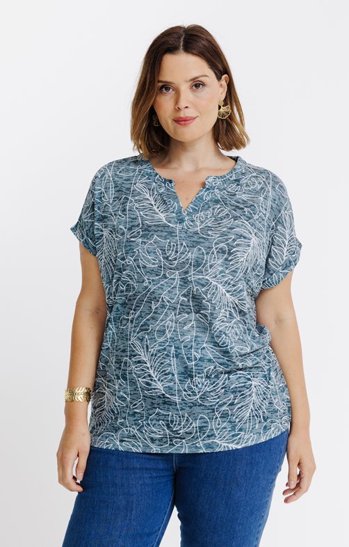 Tee-shirt imprimé feuillages